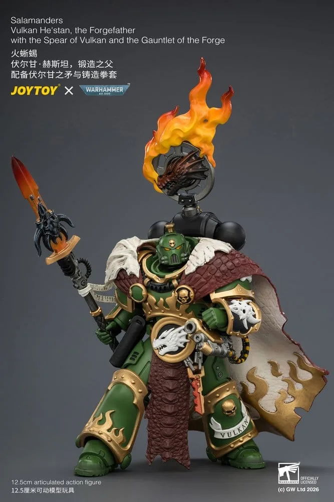 Warhammer Action Figure – Salamanders Vulkan He’stan 12.5 cm 9