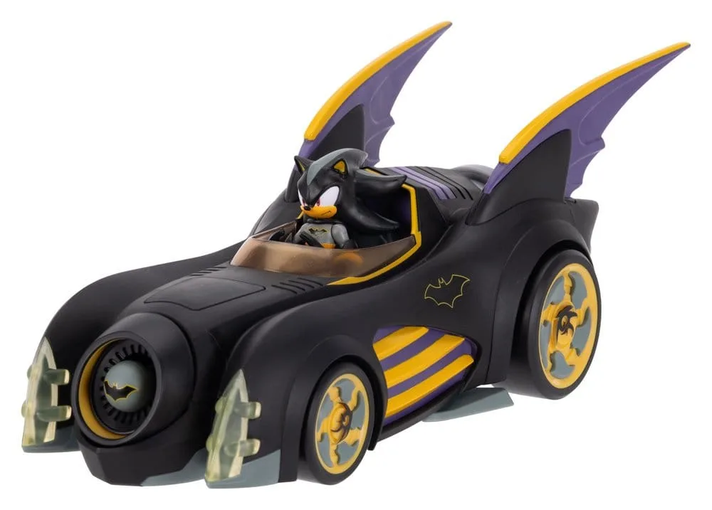 DC x Sonic Figure and Vehicle – Shadow Batman with Batmobile 6 cm 7