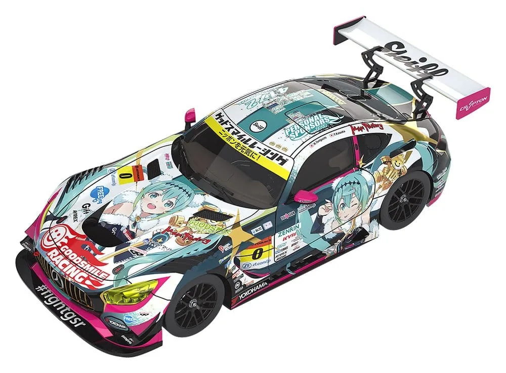 Hatsune Miku GT Project Model Car – AMG 2018 SUPER GT 1/64 7 cm