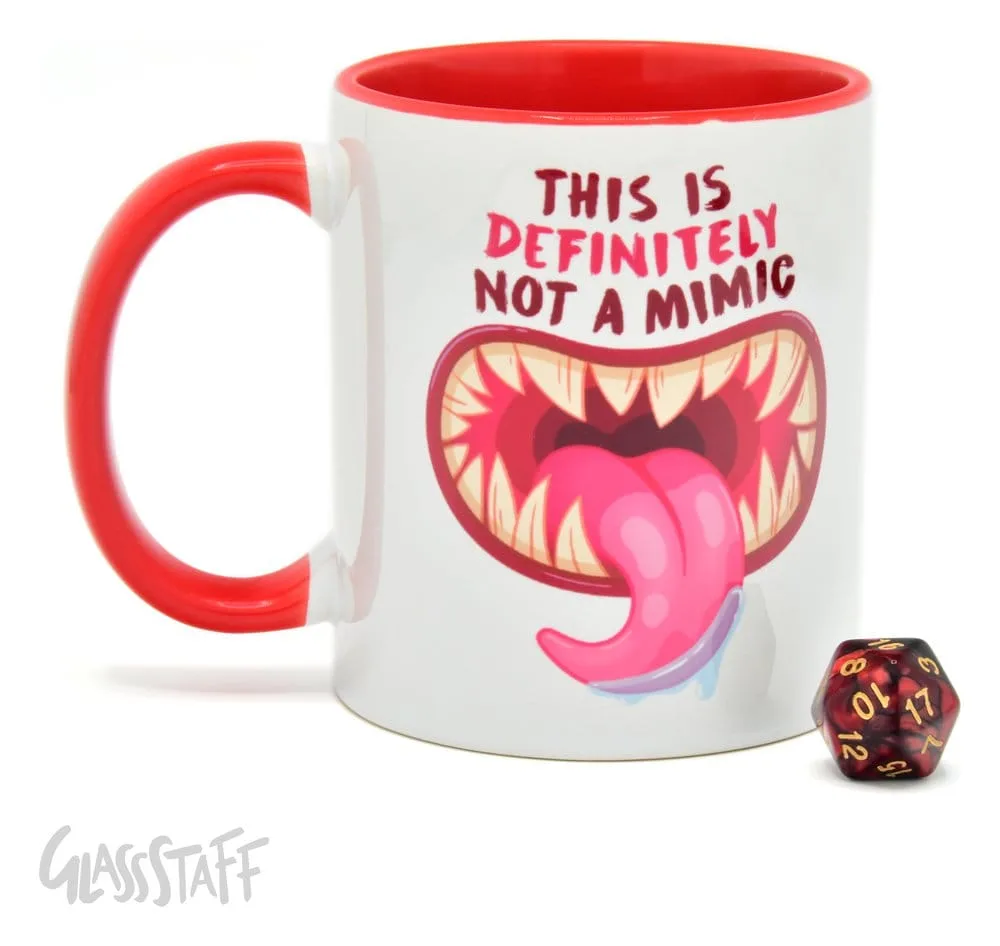 Glassstaff Mug and D20 Gift Set – Not a Mimic 4