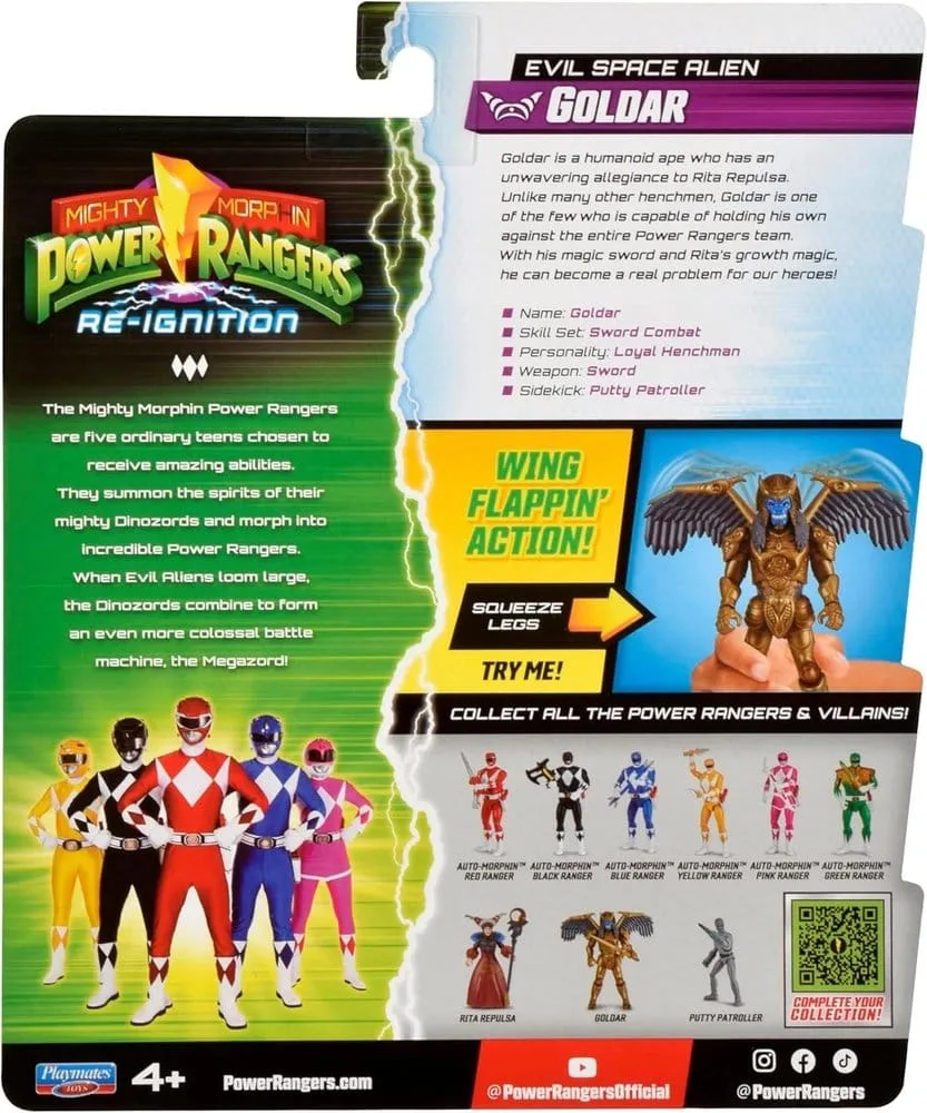 Power Rangers Action Figure – Goldar Evil Space Alien 13 cm 2