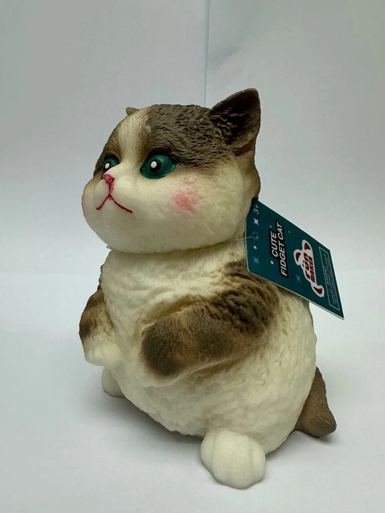 Fun Maker Squishy Fidget Toy – Dark Brown Cat 11 x 16 cm 4