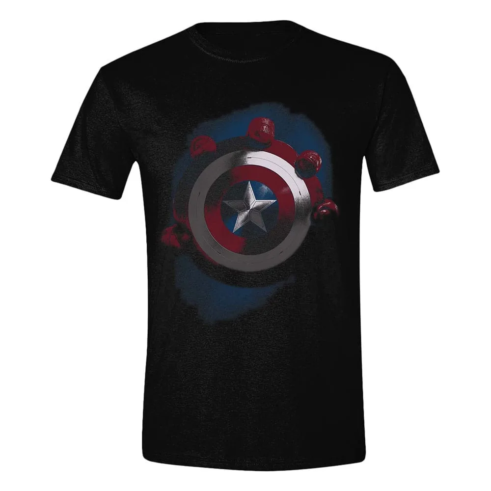 Captain America Brave New World T-Shirt – Shield with Red S
