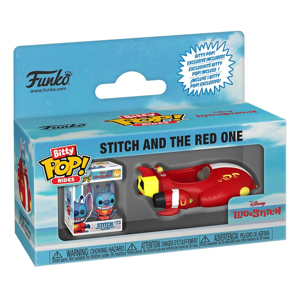 Lilo & Stitch Vinyl Figure – Bitty Pop Rides The Red One 2 cm 2