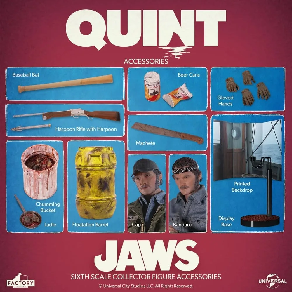 Jaws Action Figure – Quint 1/6 Scale 30 cm 6