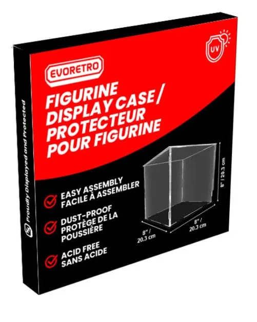 Evoretro Display Case – Modular Clear Acrylic 25 cm