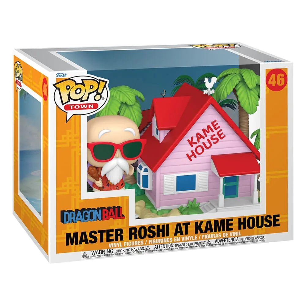 Dragon Ball Vinyl Figure Set – Pop Town Kame House and Roshi 9 cm 2