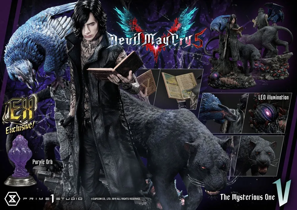 Devil May Cry 5 Statue Set – V Regular and Exclusive 1/4 Scale 58 cm 5