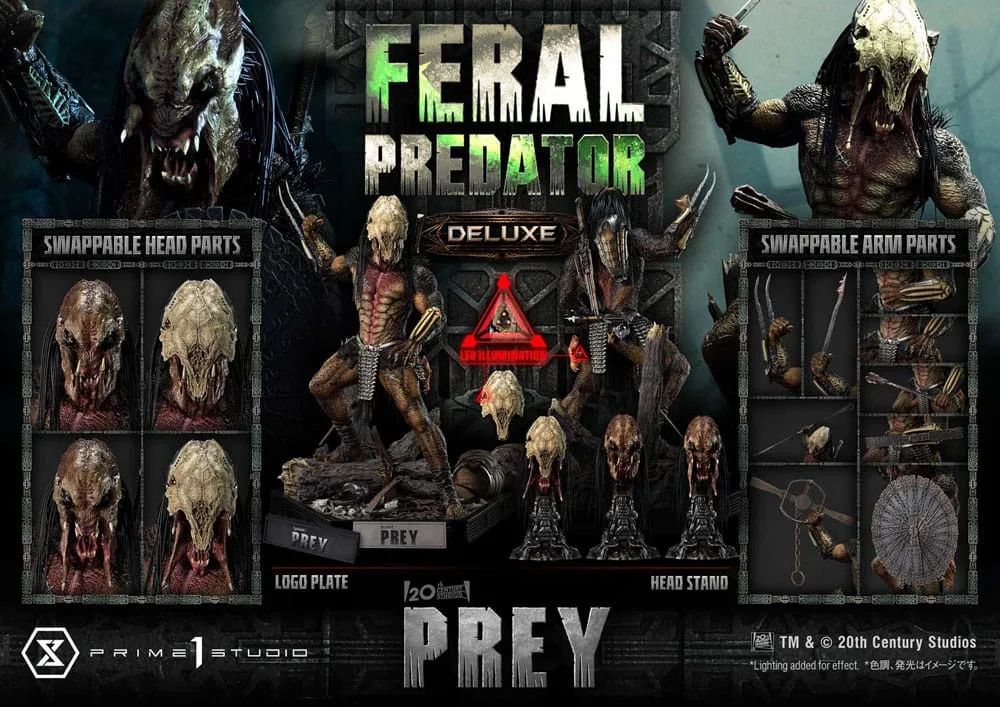 Prey Statue – Feral Predator Deluxe Bonus 89 cm 20