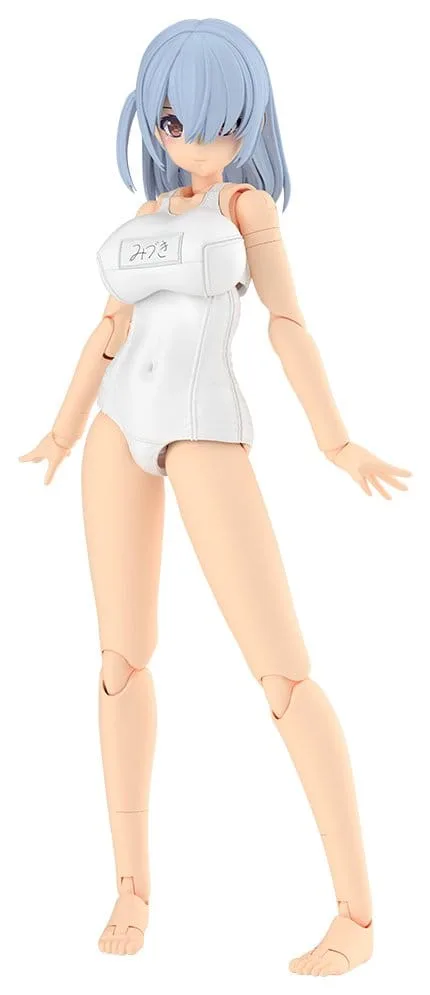 Frame Arms Girl Model Kit – Mizuki White School Swimsuit 16 cm