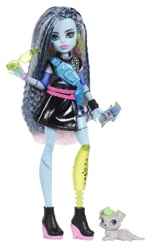 Monster High Doll – Frankie Stein with Watzie and Accessories