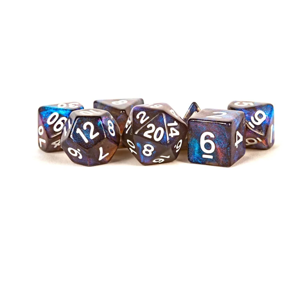 FanRoll Dice Set – Stardust Galaxy 7 Pieces 16 mm