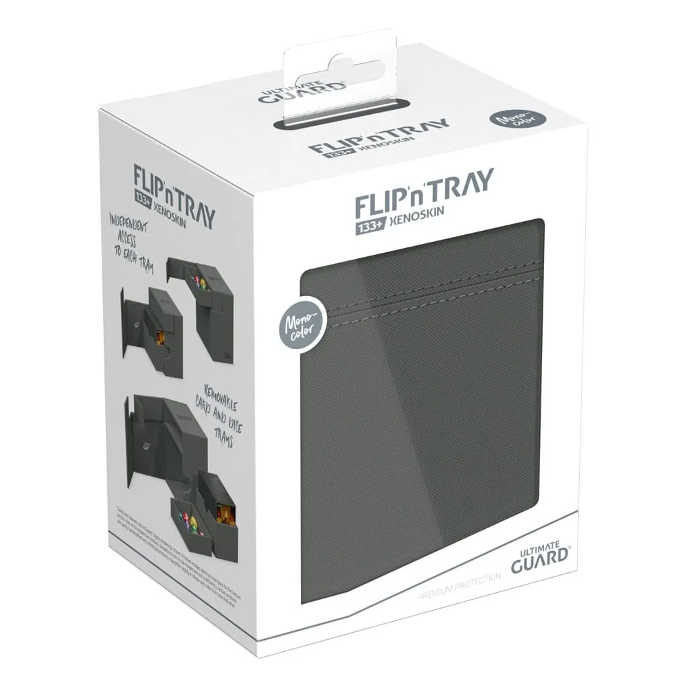Ultimate Guard Deck Box – Grey Flip’n’Tray 133+ Xenoskin 7