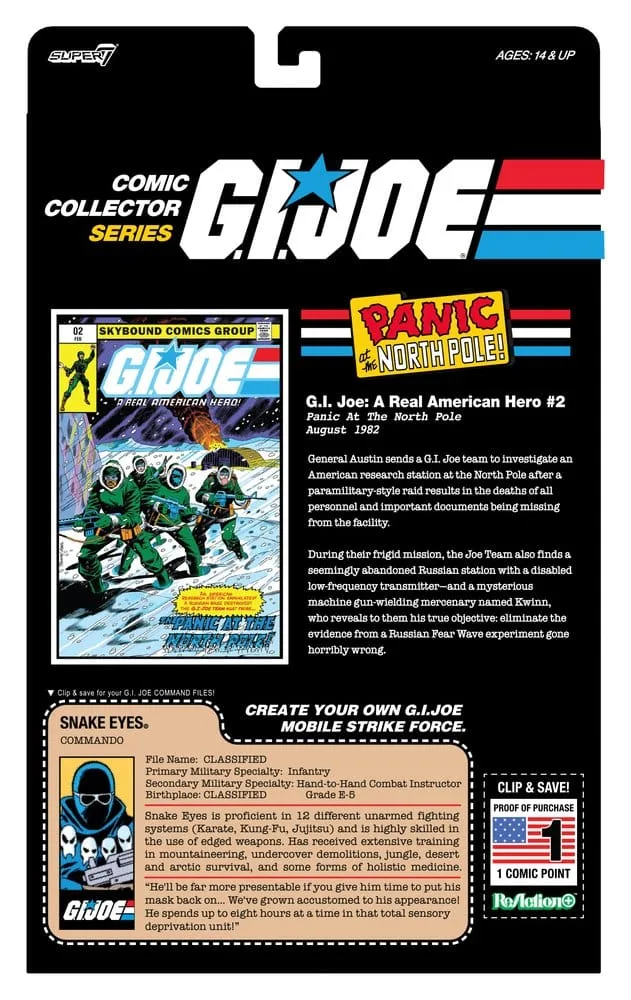 G.I. Joe Action Figure – Snake Eyes ReAction+ Skybound Issue 2 2