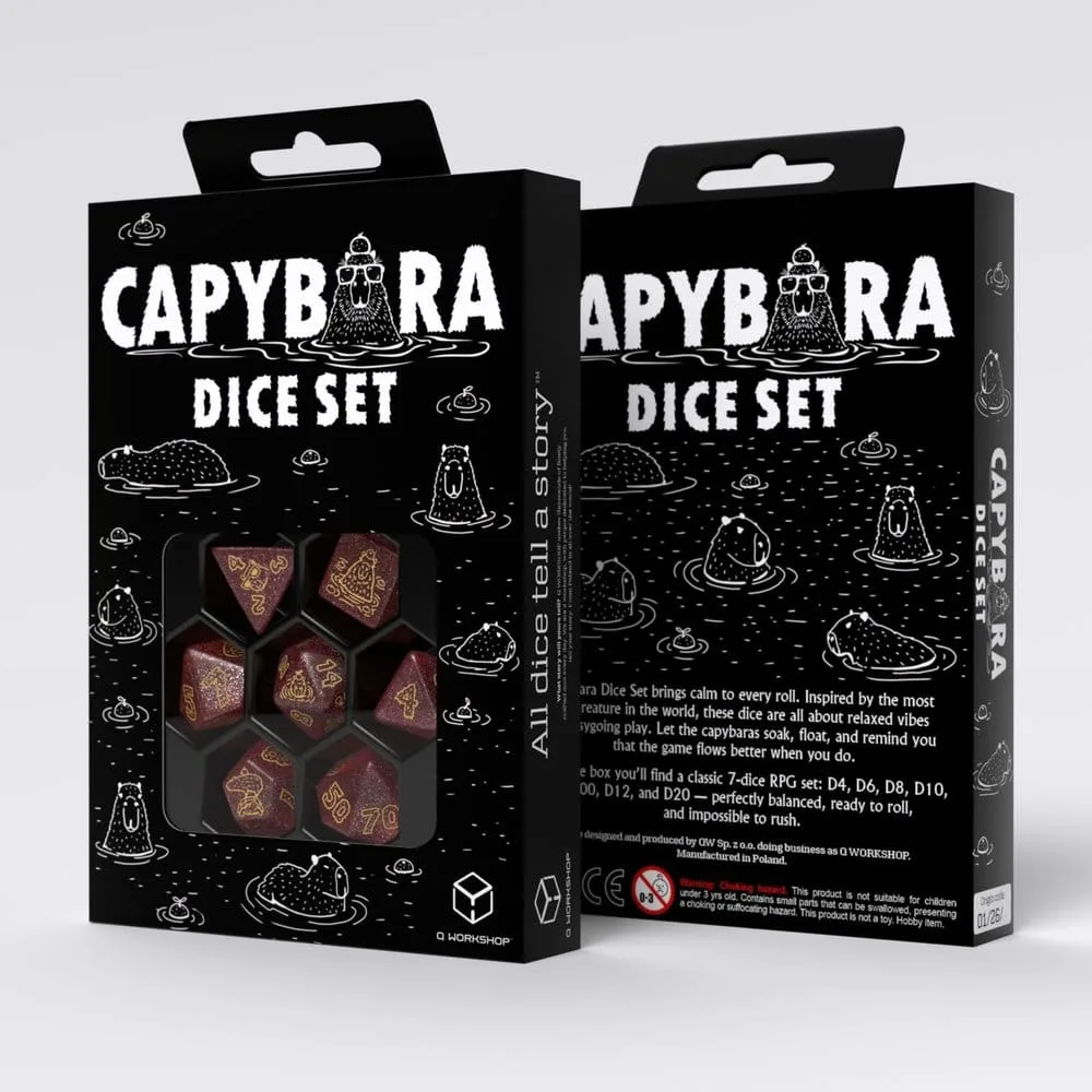Capybara Dice Set – Chillo 7 Pieces 2