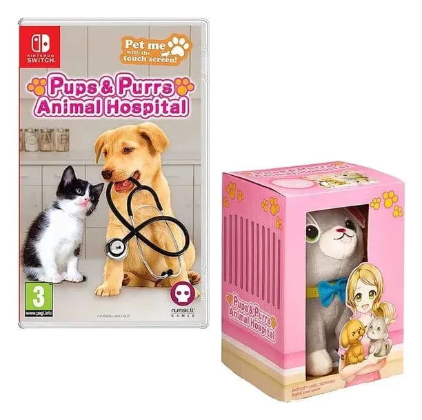 Pups & Purrs Animal Hospital Game Bundle – Cat Plush