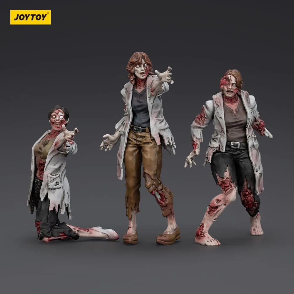 Zombie Dark Source Action Figures – Female Scientists 3-Pack 8 cm 6