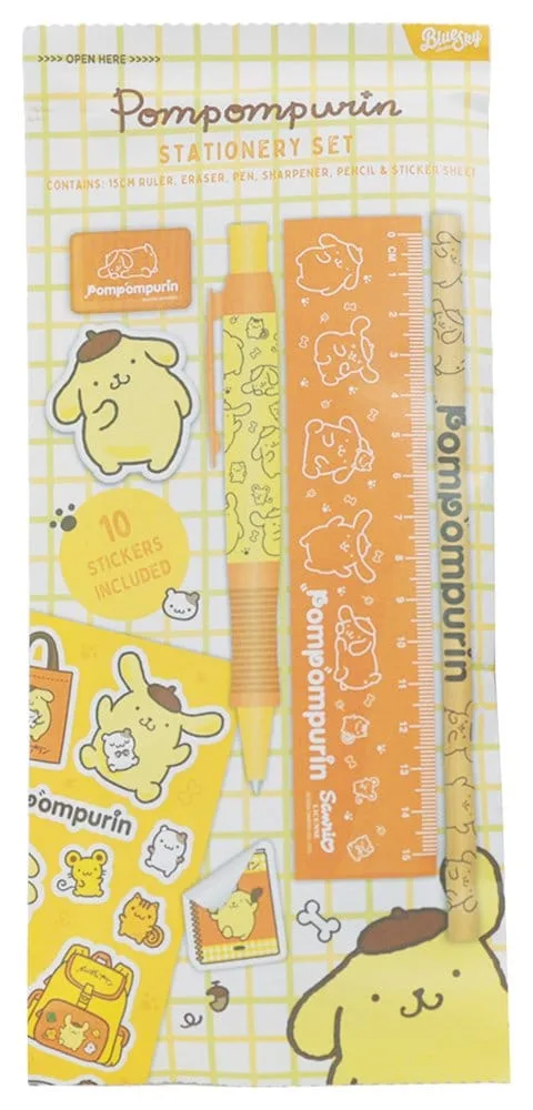 Sanrio Stationery Set – Pompompurin 6-Piece 2