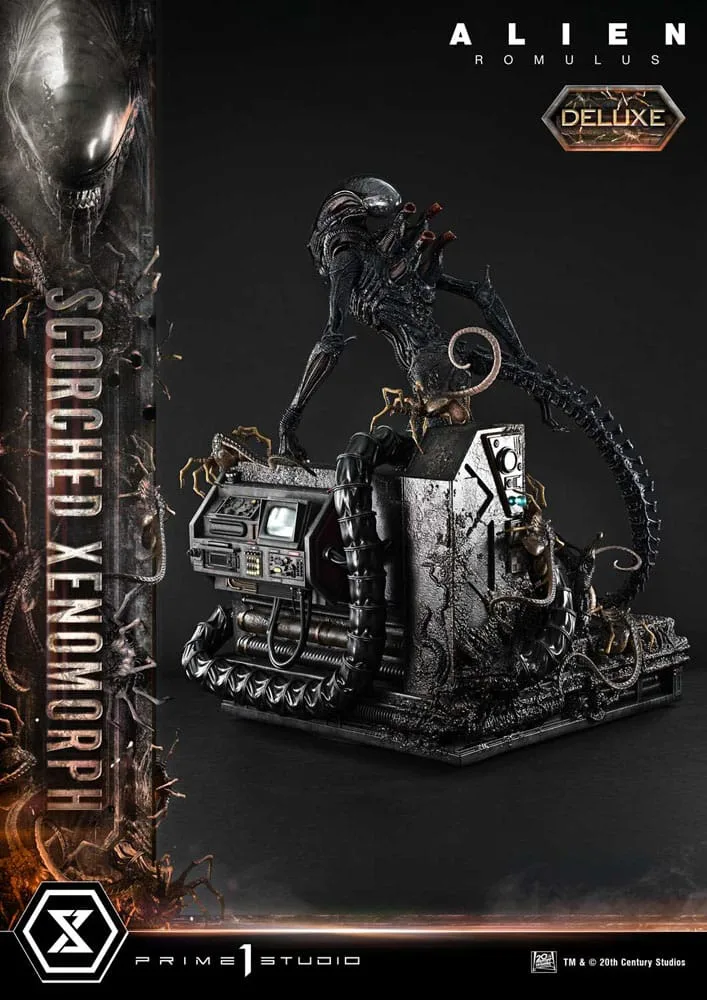 Alien Romulus Statue – Scorched Xenomorph Deluxe 98 cm 7