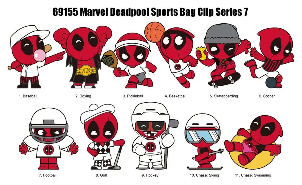 Deadpool Bag Clips – Series 7 Blind Bag Display 3