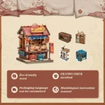CuteBee Miniaturhaus-Bausatz – Osaka Takoyaki 12 x 9 cm 3