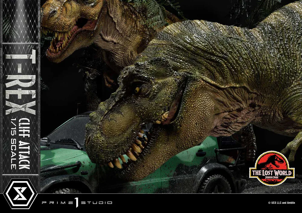 Jurassic Park Statue – Lost World T-Rex Cliff Attack Bonus 53 cm 17