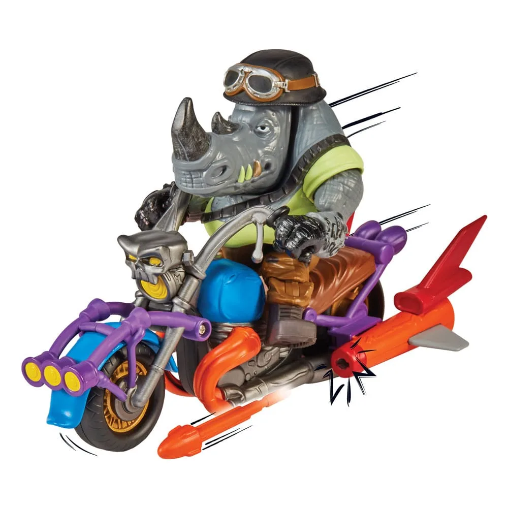 TMNT Action Figure – Rocksteady with Chopper 12 cm 8