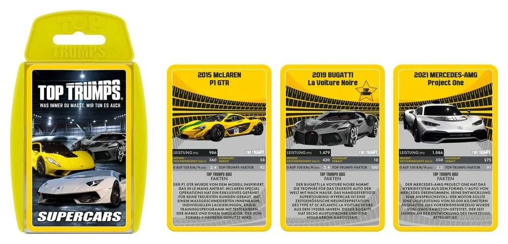 Super Cars Card Game – Top Trumps German Edition 7