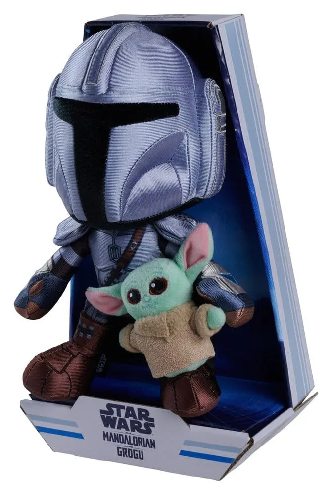 Star Wars Plush Figure – Mandalorian with Mini Grogu 25 cm 4