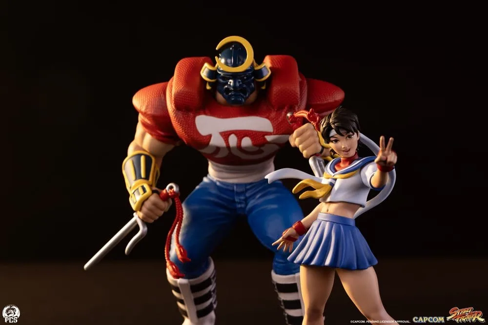 Street Fighter Statue Set – Street Jam Sakura & Sodom 22 cm 16