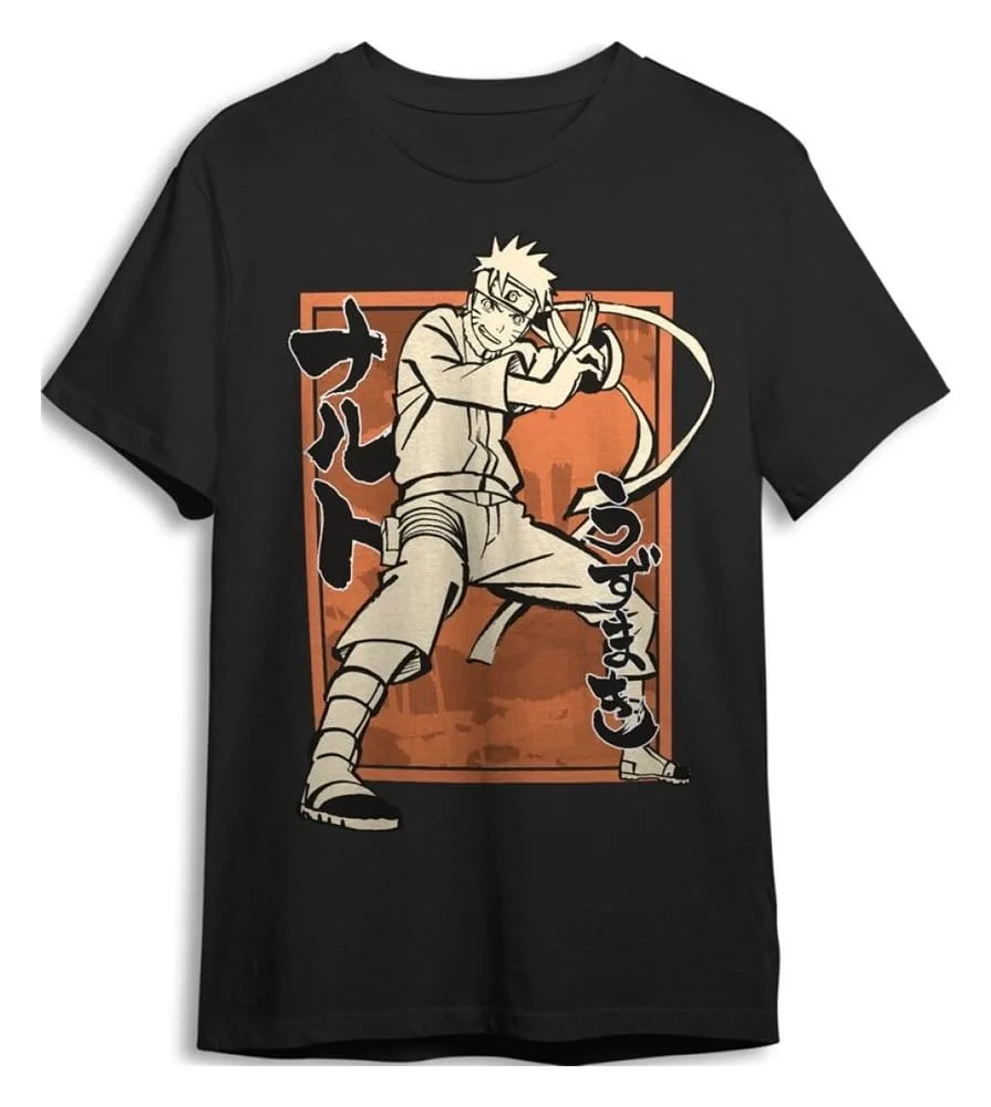 Naruto Shippuden T-Shirt – Pose Black
