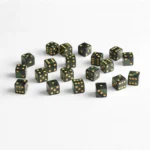 Q Workshop Dice Set – Green D6 Full Pack 20-Piece 16 mm 2