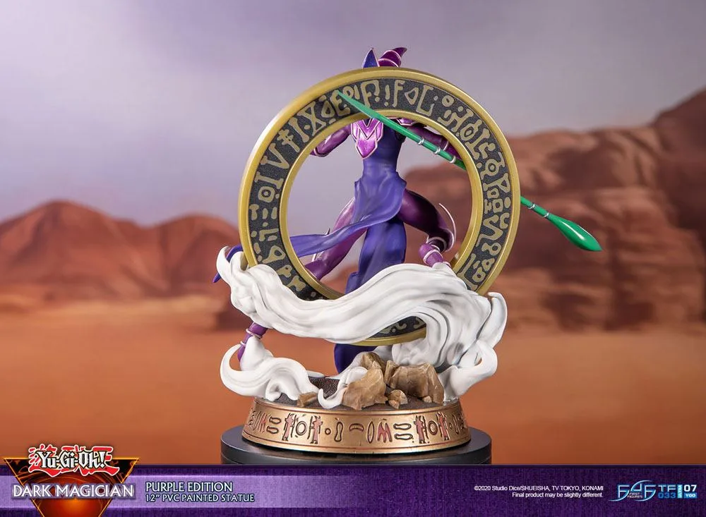 Yu-Gi-Oh PVC Statue – Dark Magician Purple Version 29 cm 5