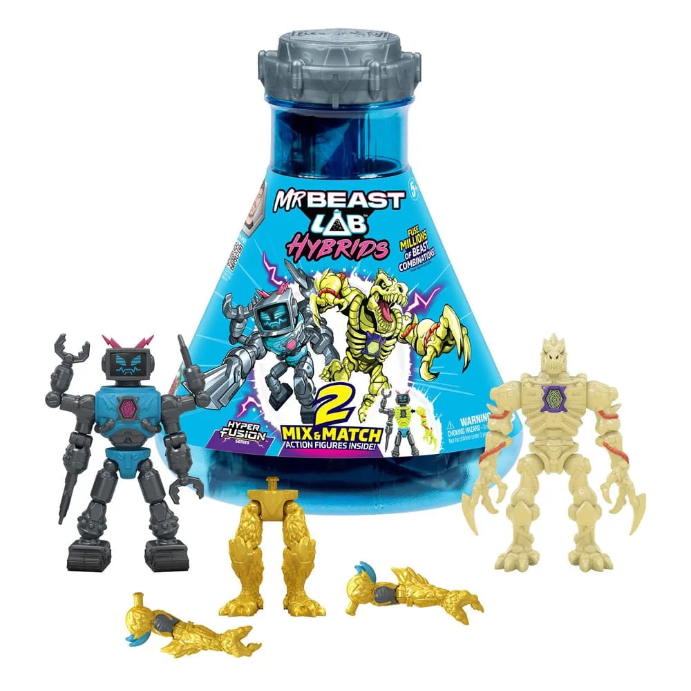 MrBeast Lab Hybrids Mini Figures – Lab-Bot vs Gid Skeleton 11 cm