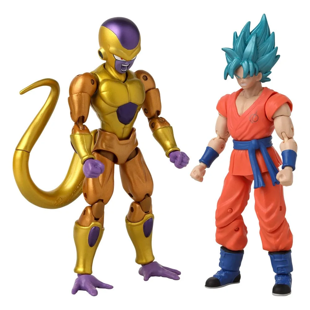 Dragon Ball Super Figure 2-Pack – Golden Frieza vs SSB Goku 17 cm