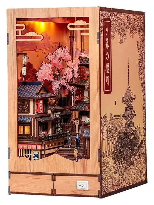 Twilight Sakura Path Book Nook – CuteBee 23 x 12 cm