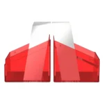 Ultimate Guard Deck Box – Boulder 100+ Clear Ruby 8