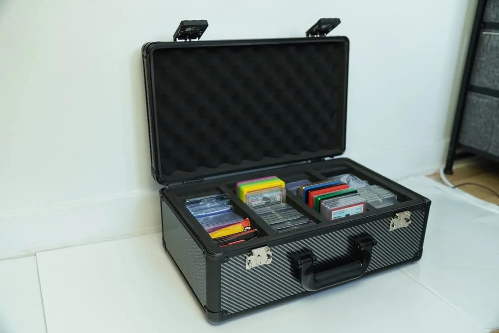 Trading Card Storage Box – Evoretro Gray XL 120 Graded Cards 12