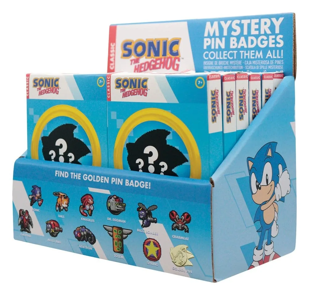 Sonic the Hedgehog Pin Badges – Mystery Display of 12 3