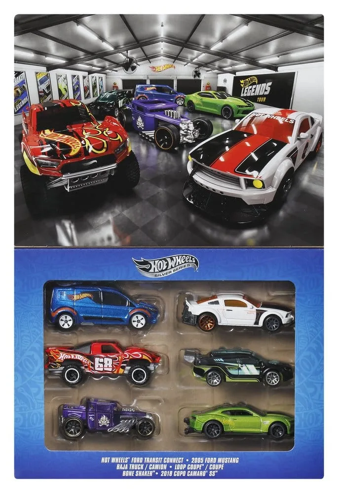 Hot Wheels Die-Cast Vehicle Set – Silver Series Legends 6-Pack 1:64 11