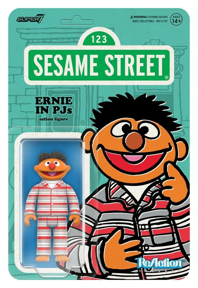 Sesame Street Action Figure – Ernie in Pajamas ReAction 10 cm 2