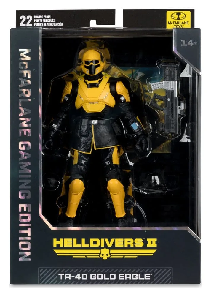Helldivers II Action Figure – T4-40 Gold Eagle 18 cm 7