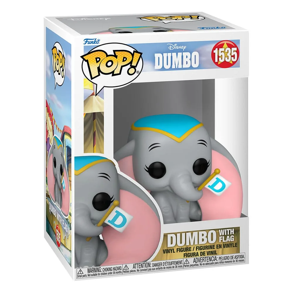 Disney Dumbo Vinyl Figure – Funko Pop with Flag 9 cm 2