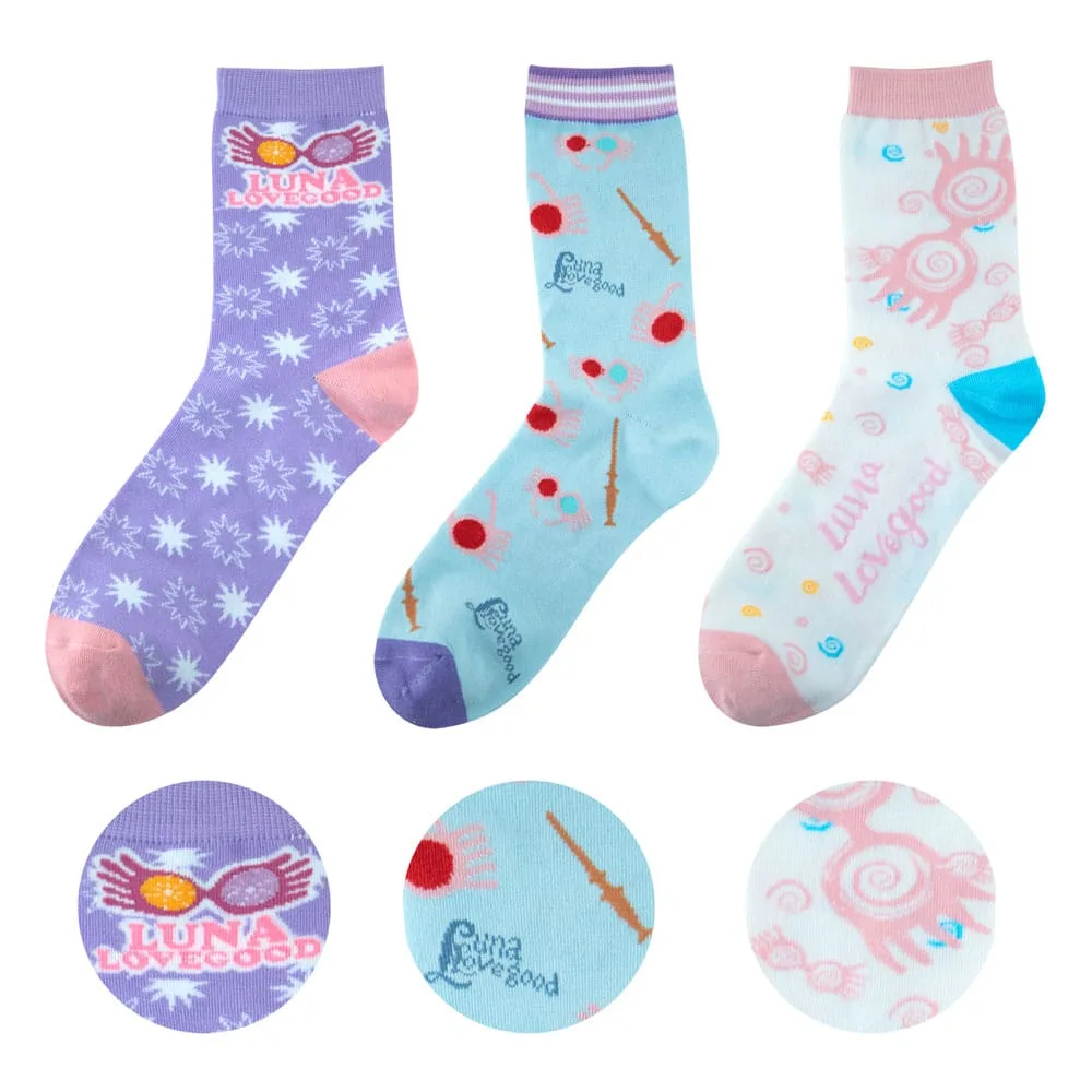 Harry Potter Socks – Luna Lovegood 3-Pack EU 35–45