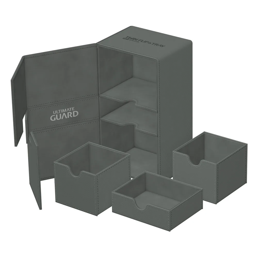 Ultimate Guard Deck Box – Twin Flip’n’Tray 200+ Xenoskin Grey 6