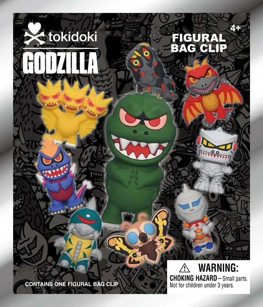 Tokidoki x Godzilla Bag Clips – 24 Blind Bag Display 3