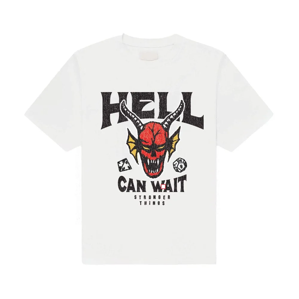 Stranger Things T-Shirt – Hell Can Wait White XL