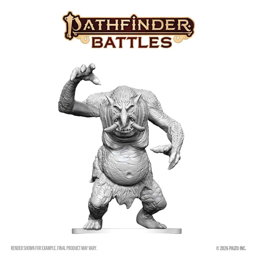 Pathfinder Battles Miniature – Deep Cuts Forest Troll 15 cm 3