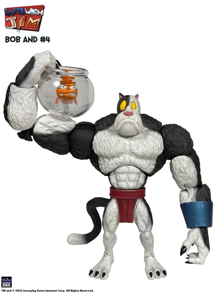 Earthworm Jim Actionfiguren-Set – Bob the Killer Goldfish und #4 5