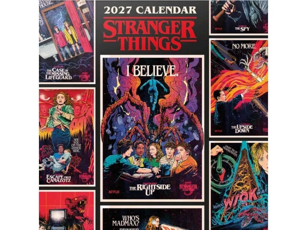 Stranger Things Wall Calendar – 2027 29.5 x 29.5 cm